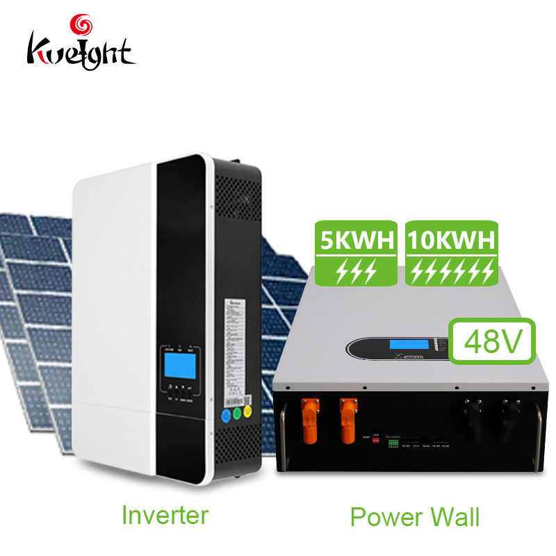 Από το σπίτι 5kw συστημάτων μπαταριών λίθιου πλέγματος όλα σε ένα σύστημα ηλιακής ενέργειας αναστροφέων