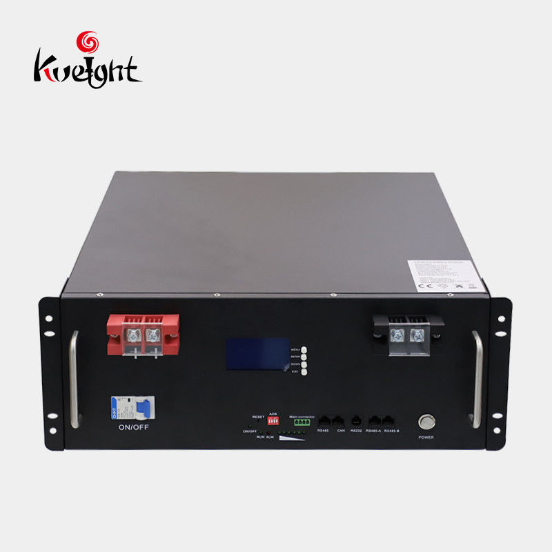 ηλιακή μπαταρία ενότητας 48v 100ah Lifepo4 μπαταριών λίθιου 4U 5U για το δωμάτιο στοιχείων δικτύων